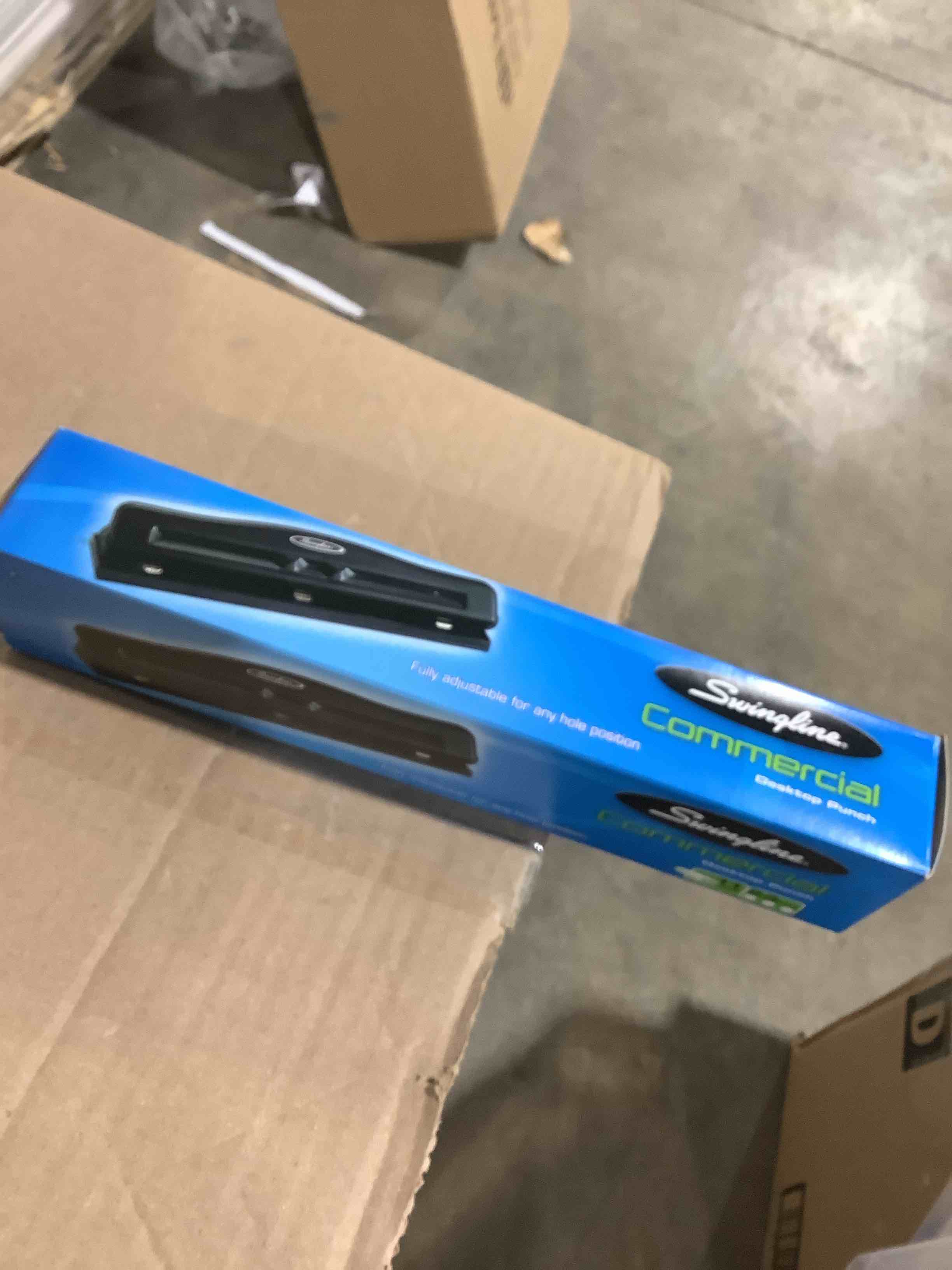 Condition photo showing New/Like New for Swingline Commercial Desktop Punch  2-3 Holes  Adjustable Centers  11 Sheets