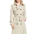 London Fog Women's 3/4 Length Double-Breasted Trench Coat with Belt Size XL