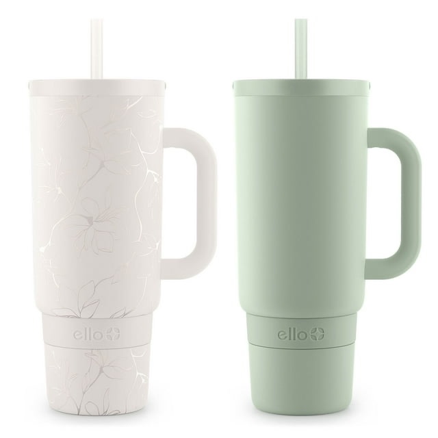 Ello Port 40-oz. Stainless Steel Tumbler with Handle, 2-Pack, Assorted Colors