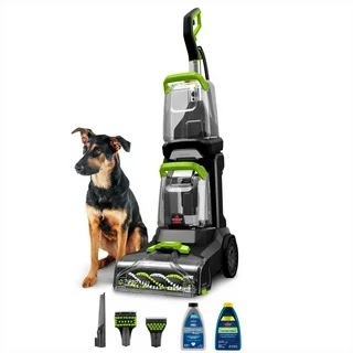 BISSELL Upright Vacuum, PowerLifter Allergen Pet Rewind, Pet Friendly , Bagless, HEPA filter, with Tangle Free Brush Roll, Swivel Steering and LED Headlights, 3404, Black