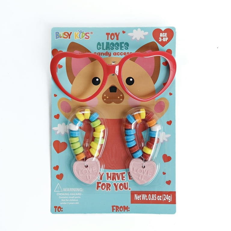 Busy Kids Toy Funglasses with Candy Bracelets, .85 oz.