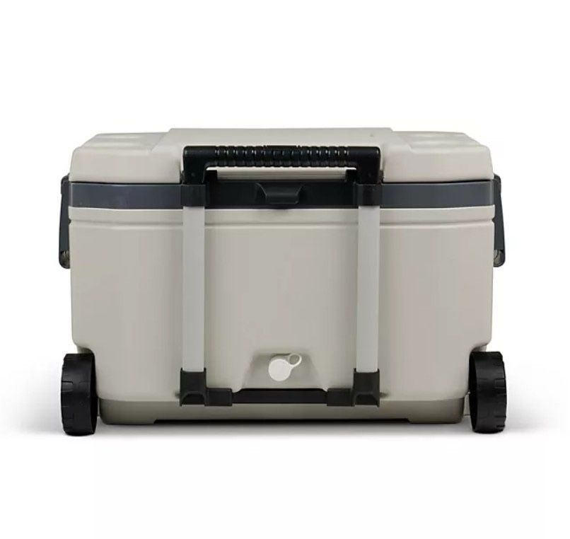 Igloo 35140 60-Quart Sunset Roller Cooler, Bone White/Gray
