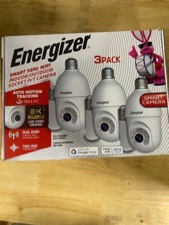 Energizer Smart 5GHz WIFI Indoor/Outdoor Socket P/T Camera 3pack