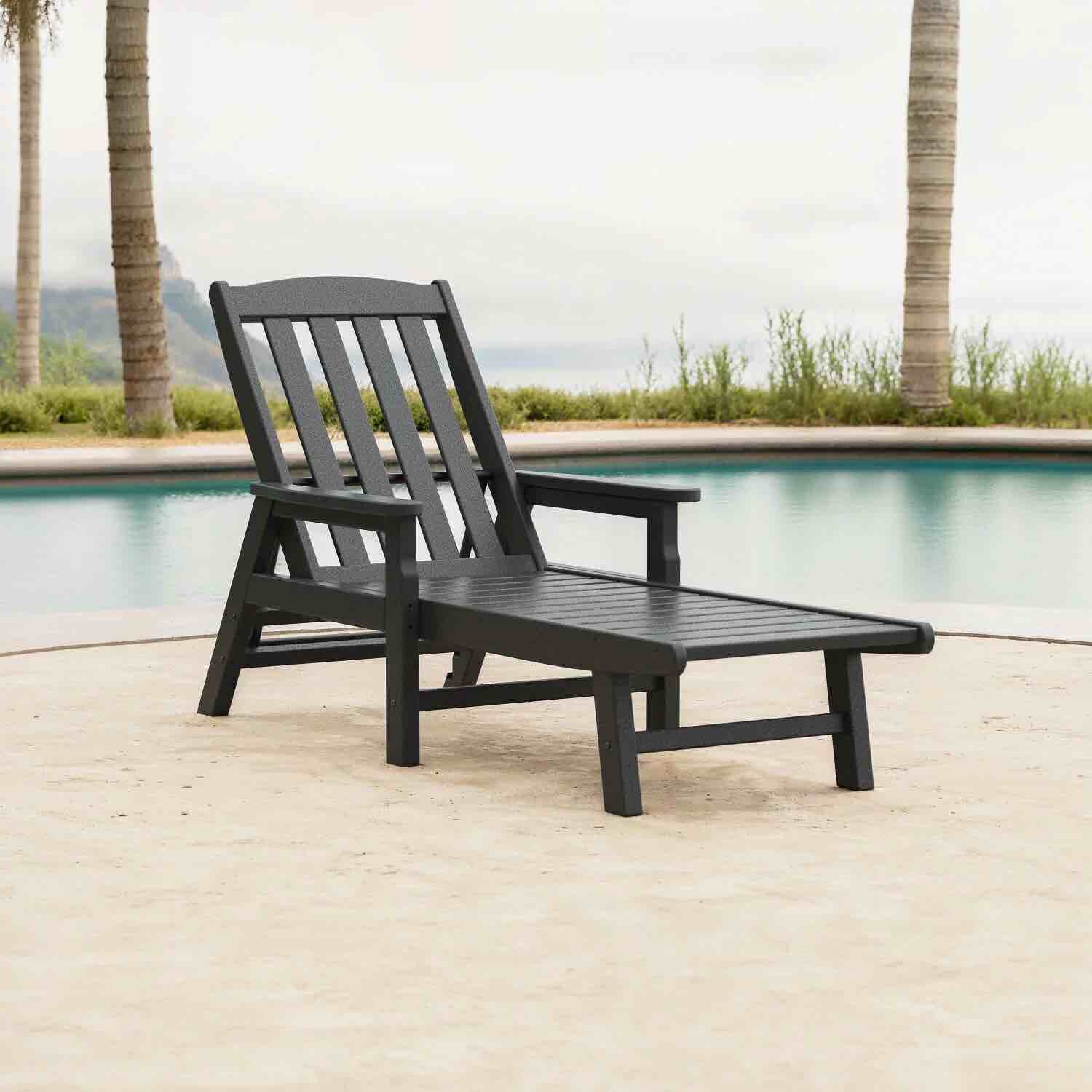 POLYWOOD Gulf Shores Chaise with Arms