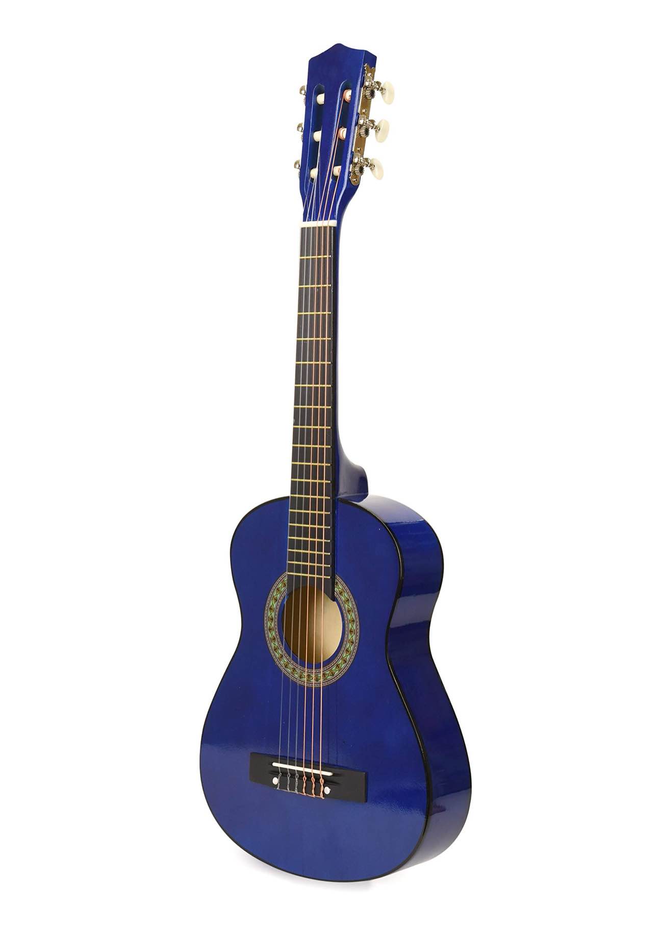 Left Handed Wood Guitar for Boys Girls Teens Beginner 38" (Blue )