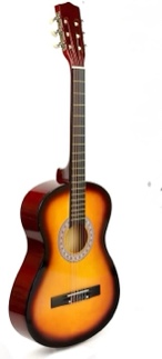 30" Wood Guitar for Kids/Girls/Boys/Beginners (Sunburst)