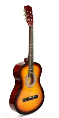 38" Wood Guitar With Case and Accessories for Kids/Beys/Girls/ Teens/Beginners (Sunburst)