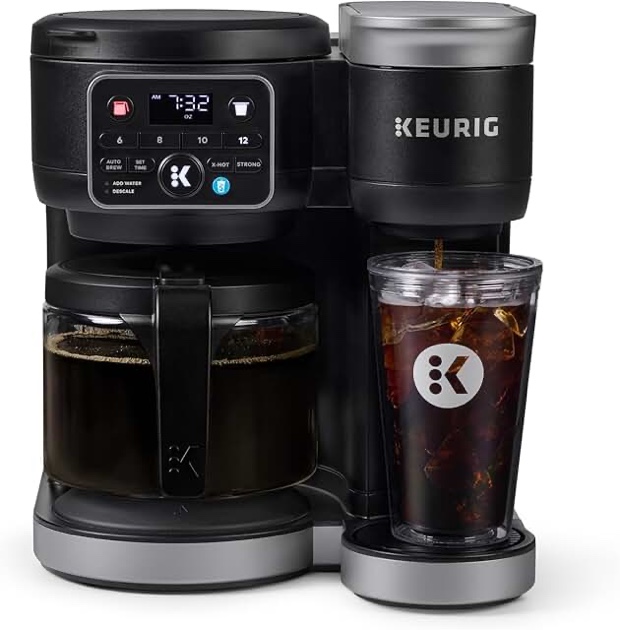 Keurig K-Duo Essentials - K-Cup single serving hot and frozen coffee maker in capsules and jug, Gen 2