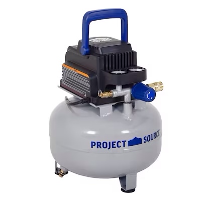 Project Source 3-Gallon Portable Electric 110 PSI MAX 120V 60Hz 3.0A Pancake Air Compressor 