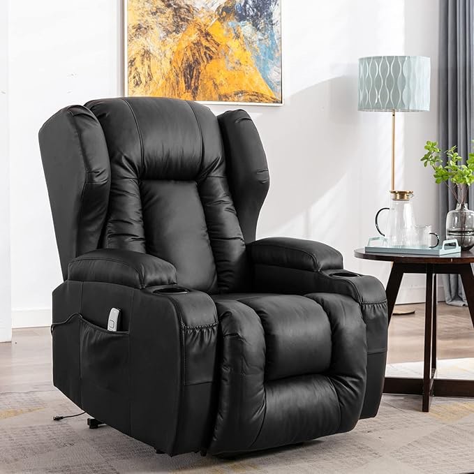 Power Lift Chairs Recliners, Faux Leather