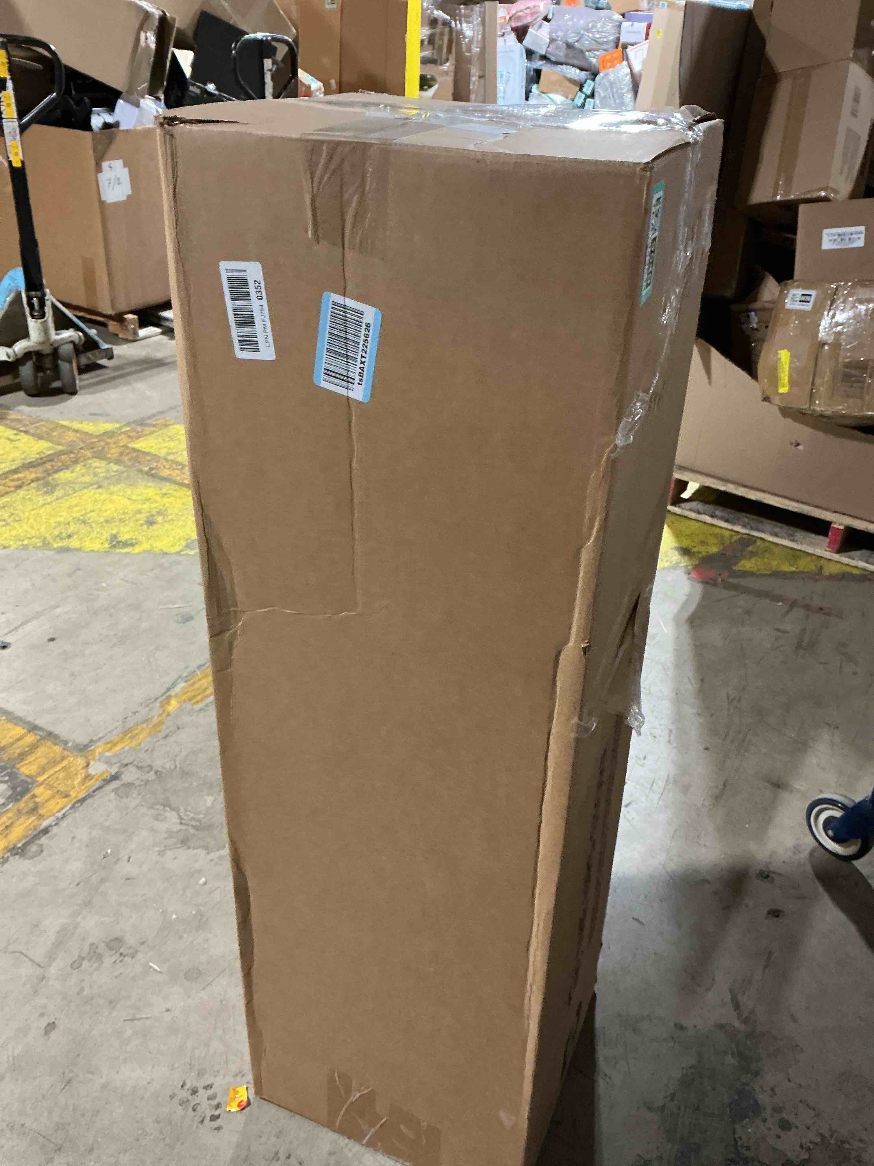 Condition photo showing As Is for adjustable x banner stand, fits 23 to 32 inch wide and 63 to 78 inch tall banners, portable display with carrying bag, perfect for trade shows, exhibitions, conferences and events, pack of 4 4 pack best selling banner stand