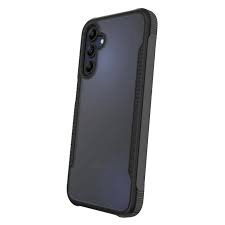 onn dual-layer phone case for samsung galaxy a15 5g - black/clear