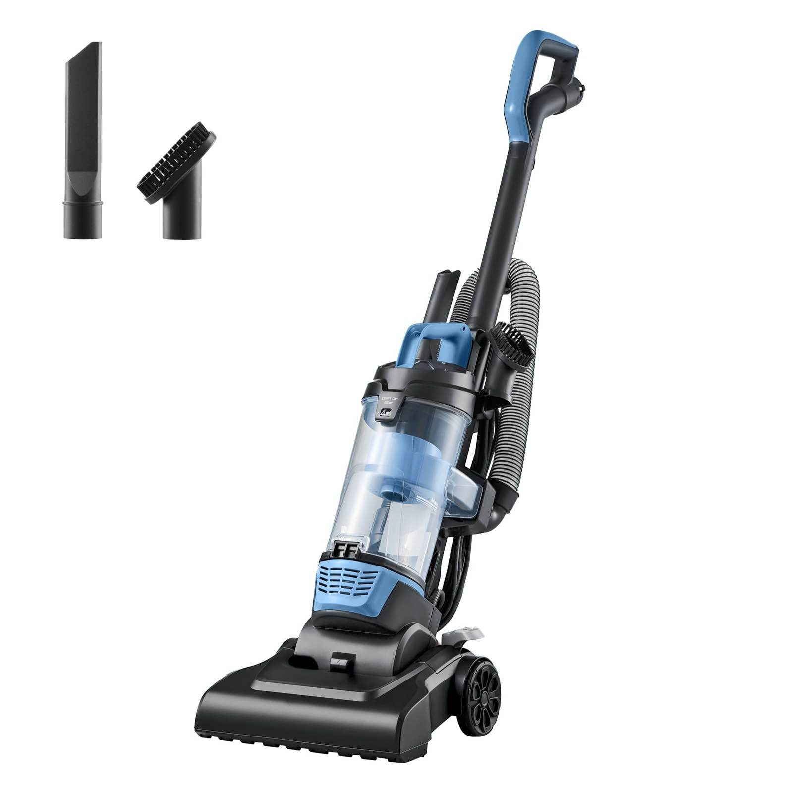 mainstays bagless upright vacuum cleaner, lightweight with powerful cleaning,