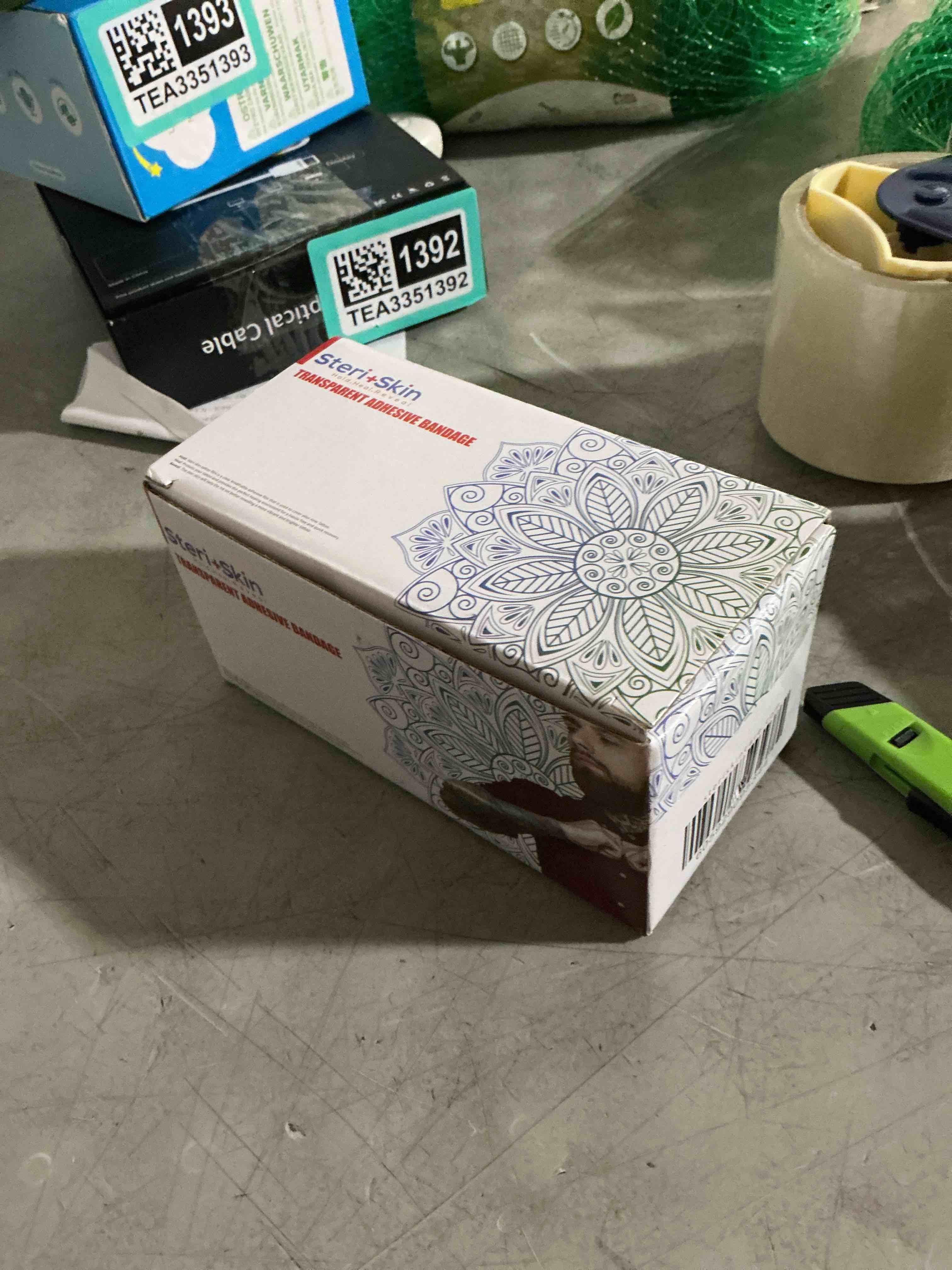 Condition photo showing Good Condition for tattoo bandage aftercare healing wrap, 6”x 40”, transparent sanitary film flexible and breathable adhesive waterproof dressing tape for second skin derm protection and recovery, scissors included… (b08gv9z5xl)