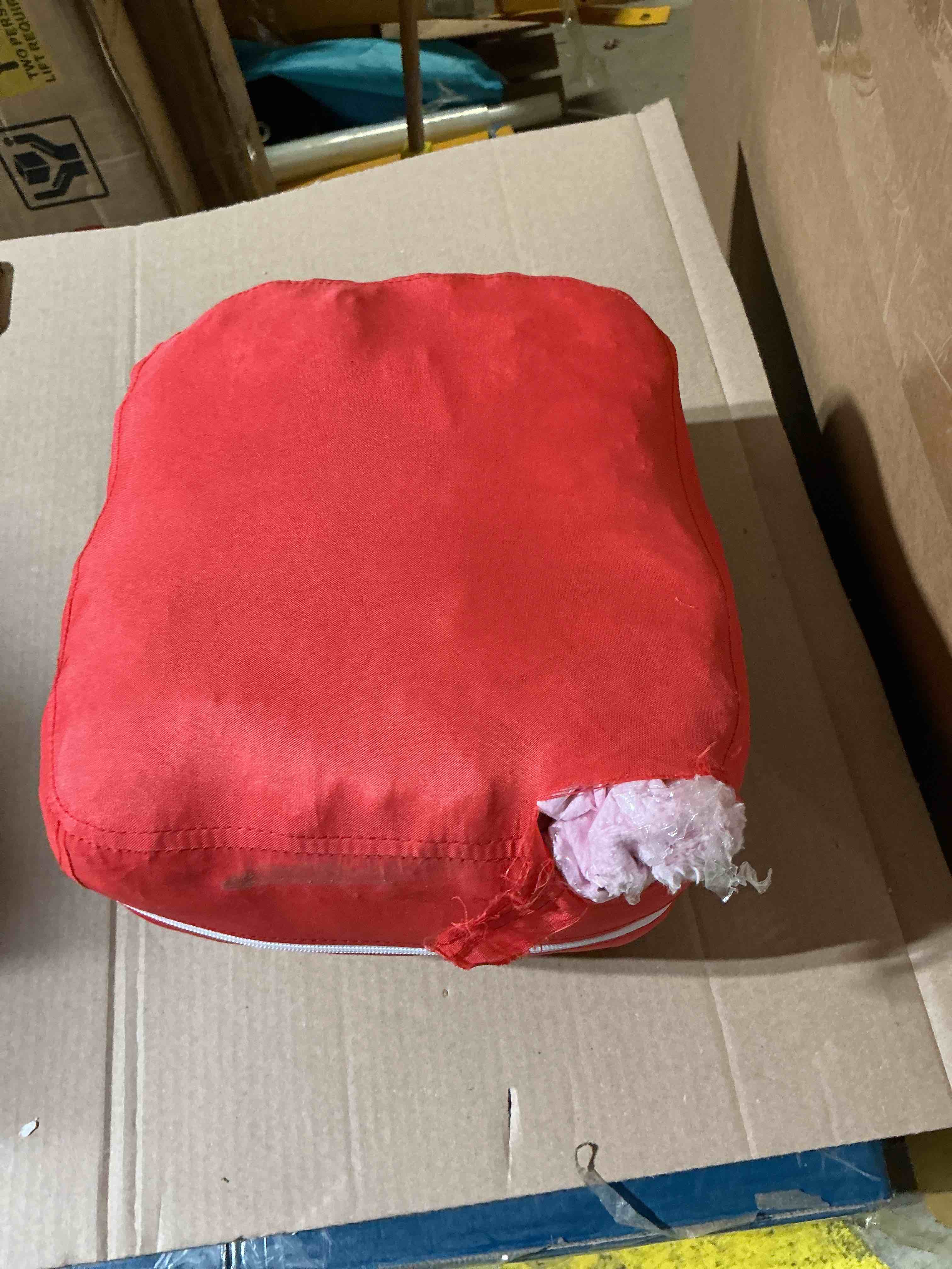 Condition photo showing As Is for lounge pod sherpa pink - love 2 design