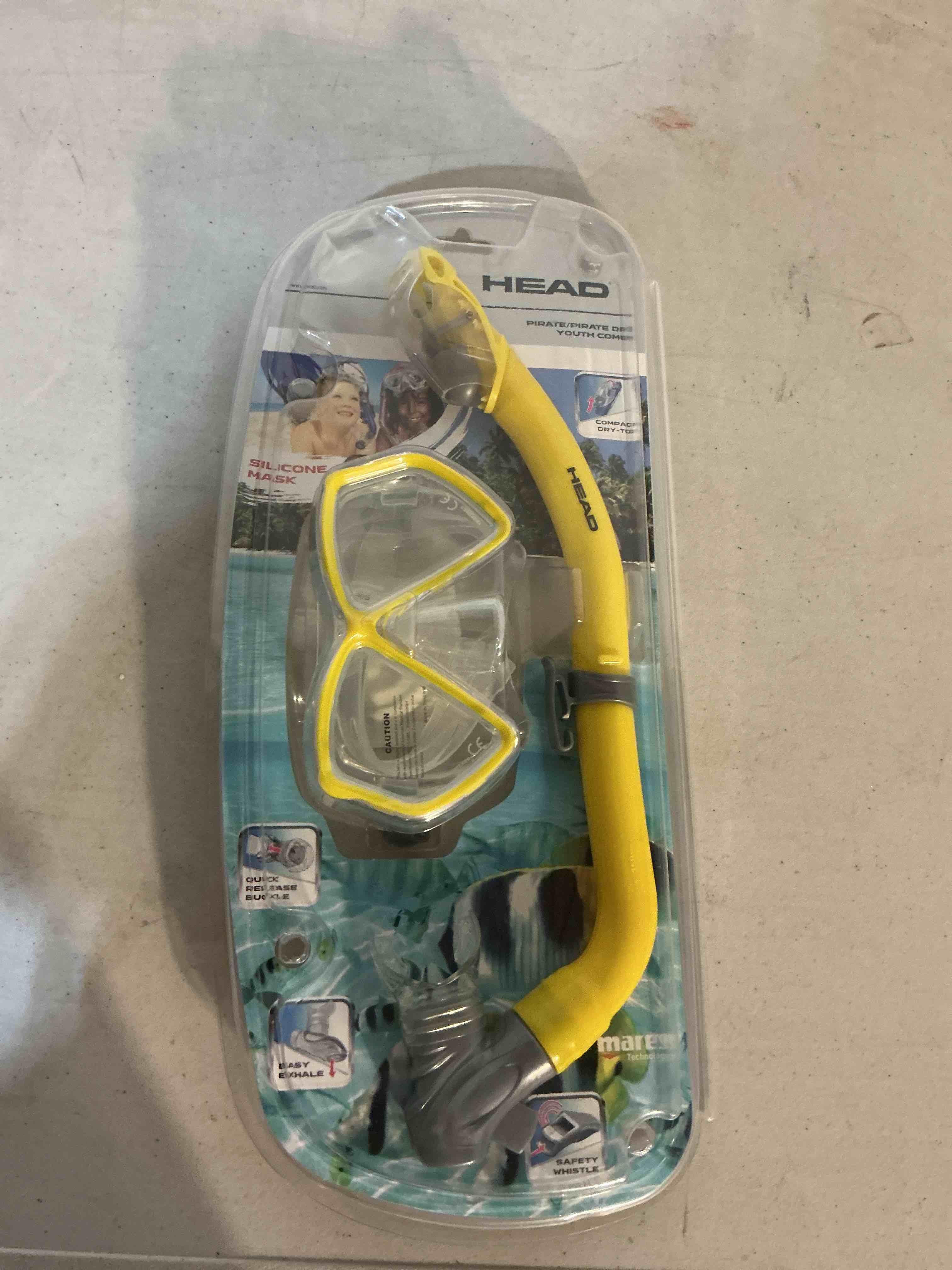 Condition photo showing New/Like New for head pirate/pirate dry jr youth combo - guyl cl, yellow color ( different stock color )