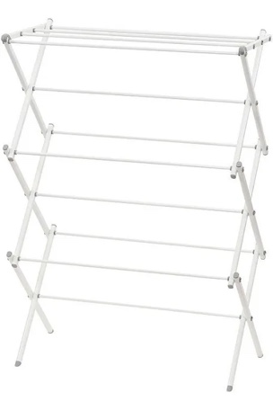 Folding Steel Drying Rack White - Brightroom™: Collapsible Clothes Dryer, 308 Surface Area, 20lb Capacity