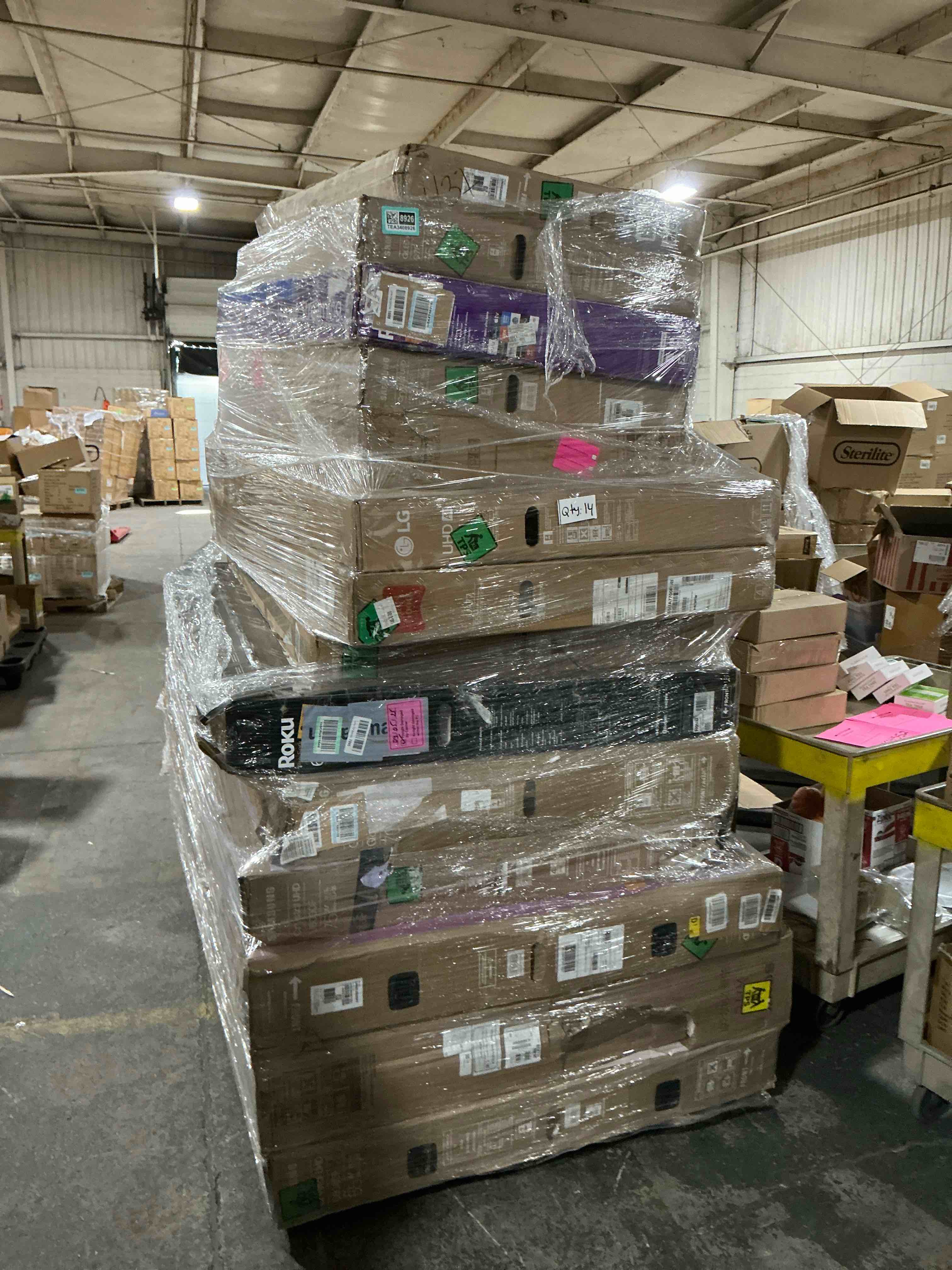 Reseller's Dream: Pallet Of Televisions!