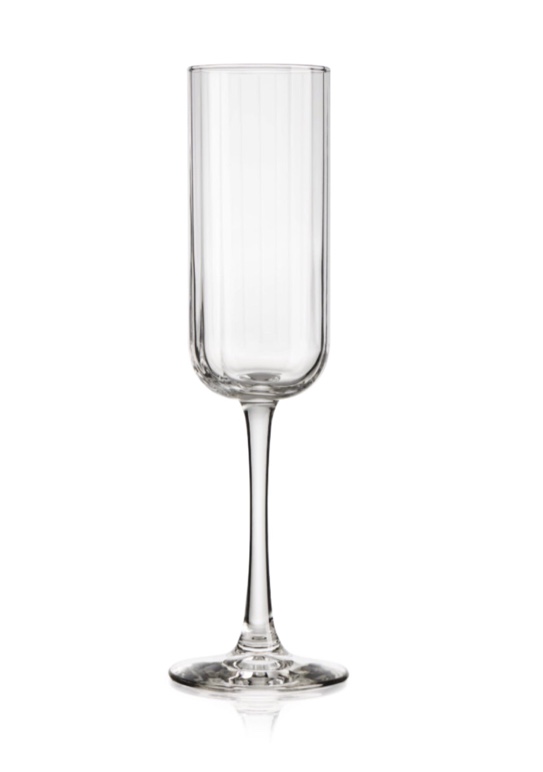 Case of 12 Libbey Linear Flute Glasses, 7.5 Ounces