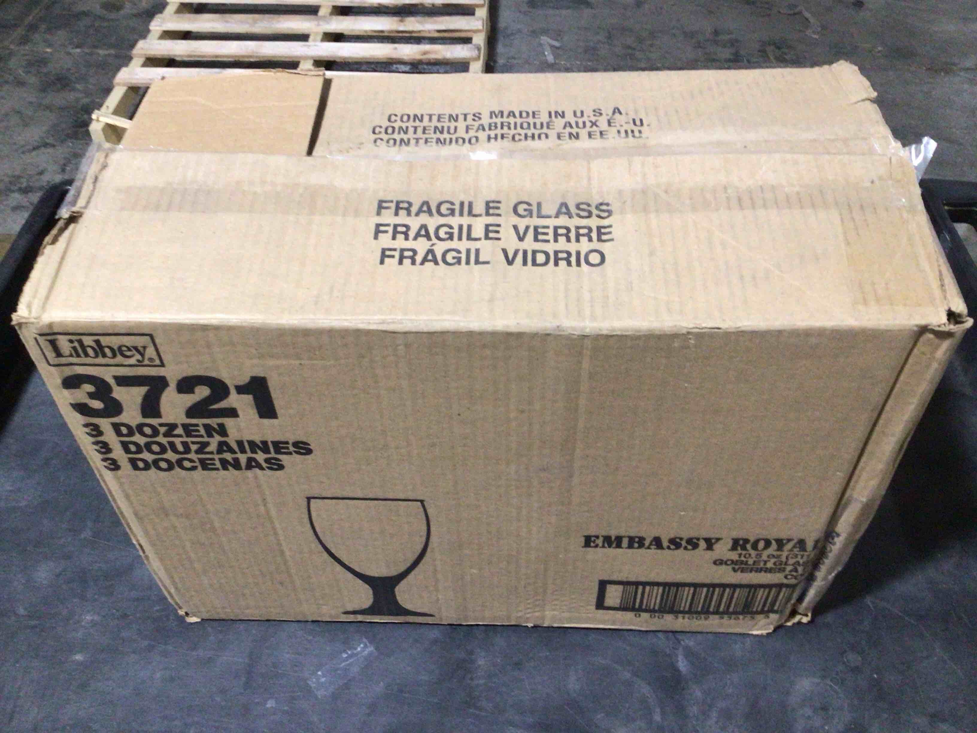 Case of 36 Libbey Embassy Royal 10.5O Ounce Goblet Glasses