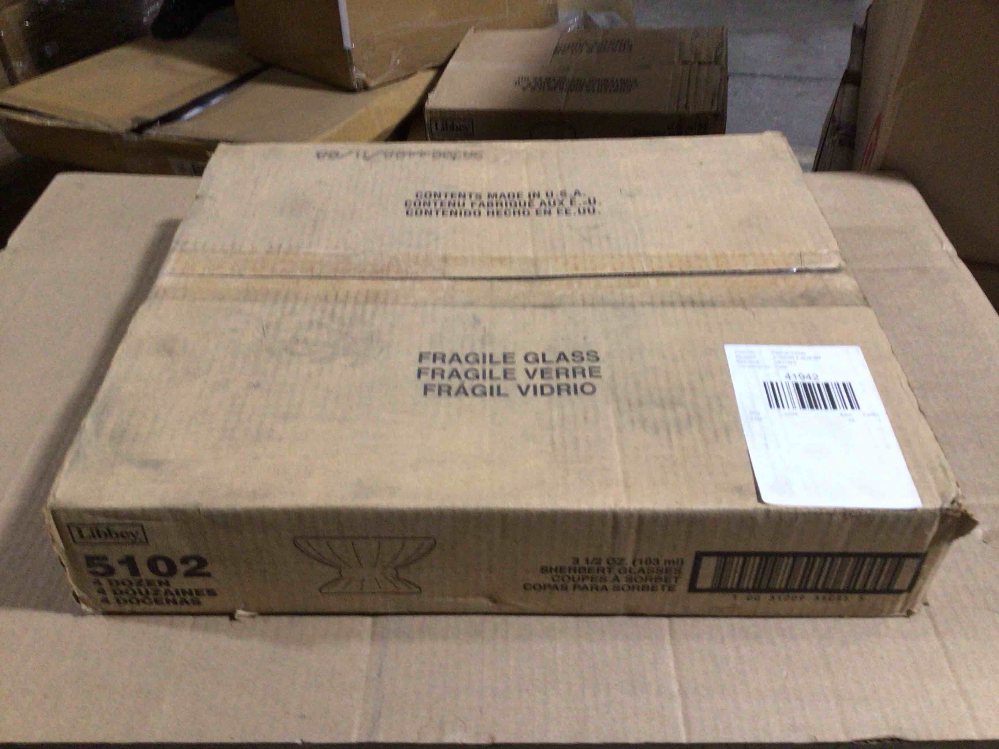 Case of 48 Libbey  3.5 Ounce Sherbet Dish 