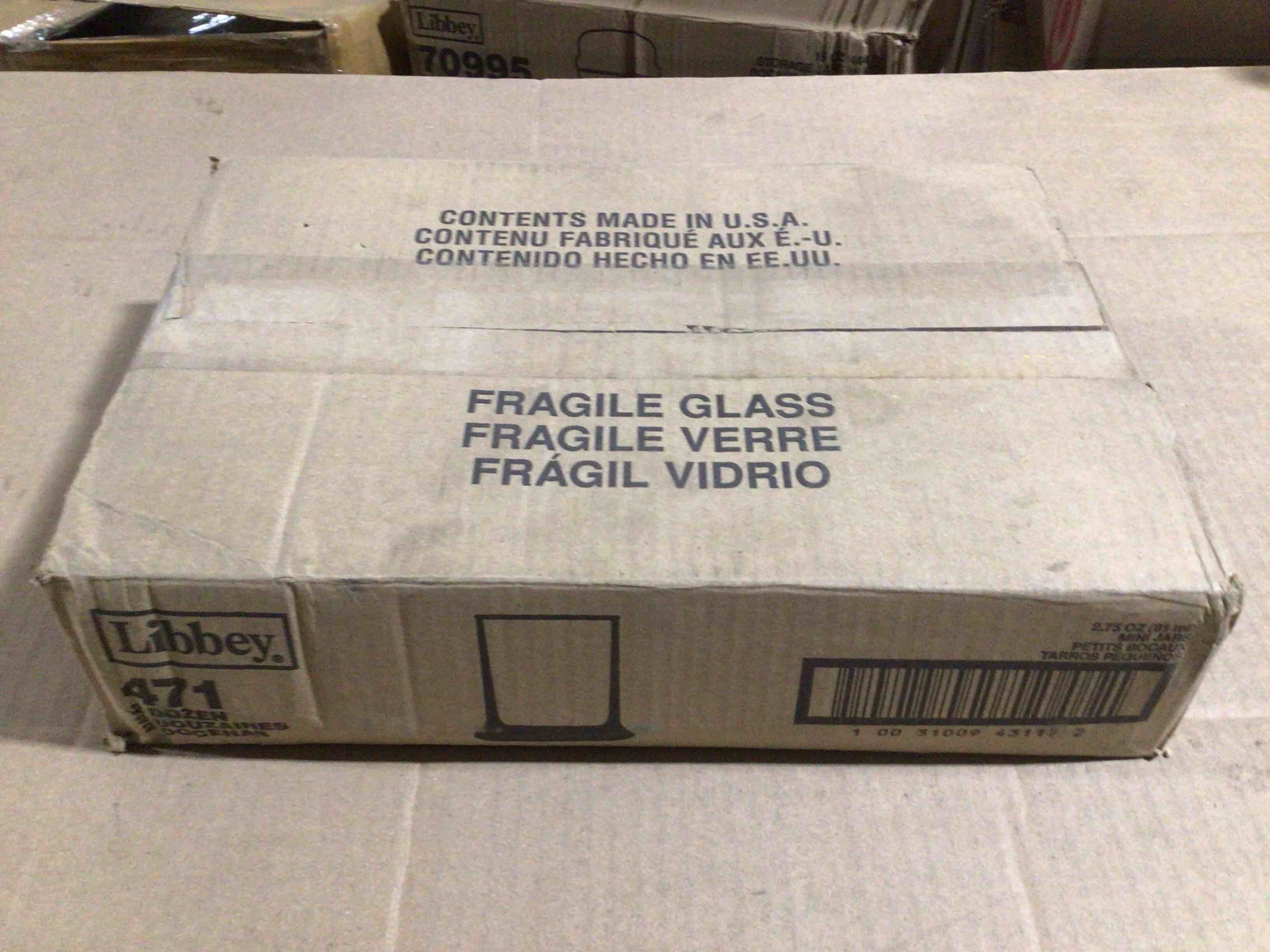 Case of 24 Libbey 2.75 Ounce Mini Jars