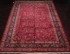 Royal palace 5’x7’ rectangle contemporary floral burgundy