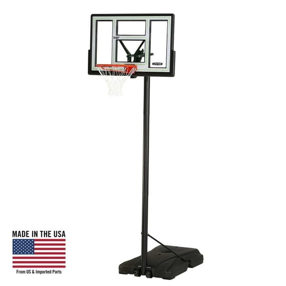 lifetime new adjustable portable basketball hoop  46 inch polycarbonate (90584)
