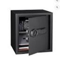 pen + gear extra large safe with electronic lock  backup key  1 shelf  black model 36saq