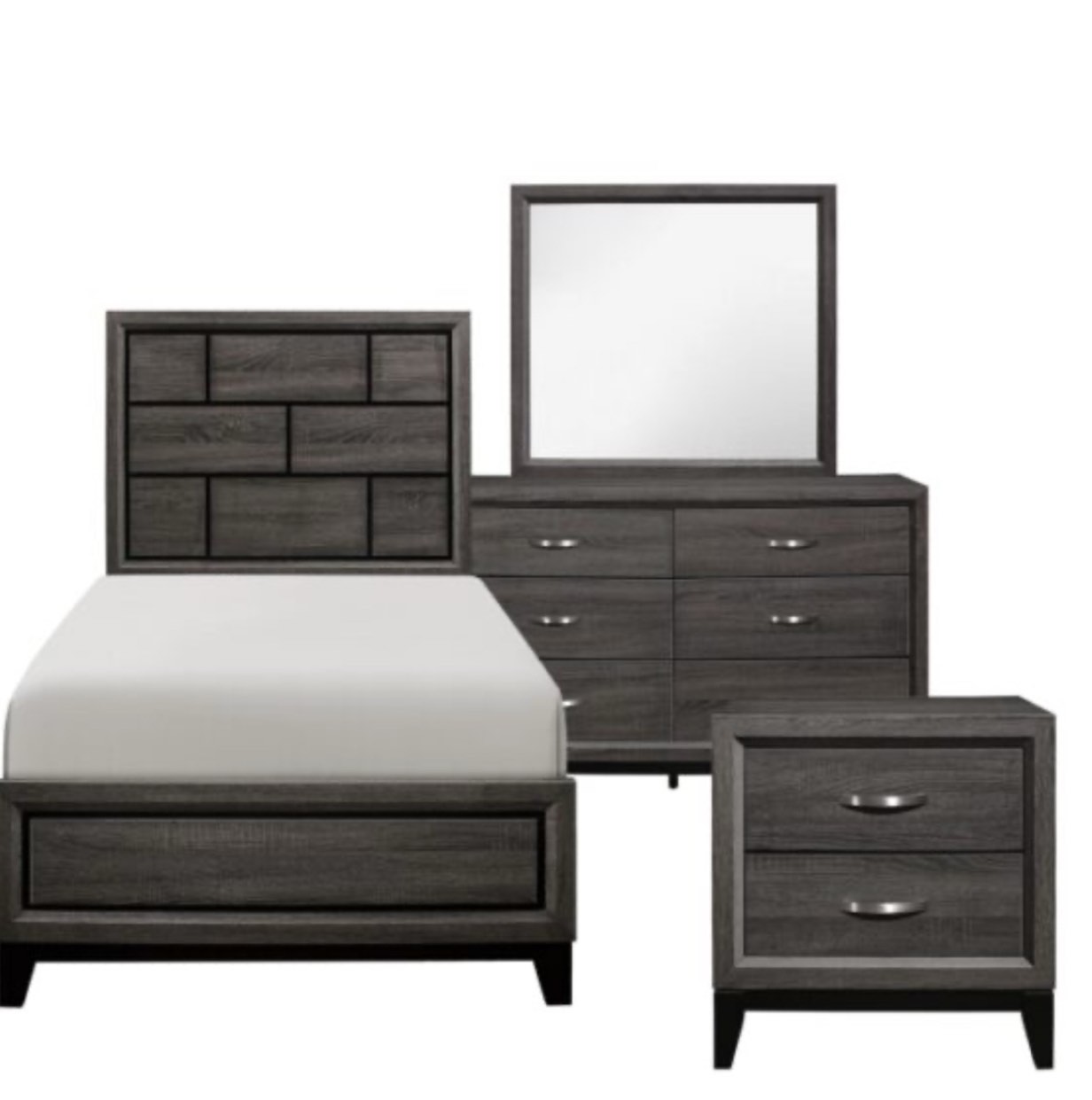 1645T-1*4 Davi Collection Bedroom Set, Twin 