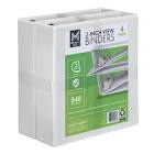 Member's Mark 2' D-Ring View Binder, White (4 pk.)
