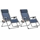 Members Mark 2-Pack Navy Extra Large Anti-Gravity Chair 