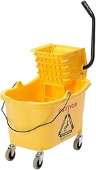 Member's Mark Commercial Mop Bucket with Wringer (36 qt.) (Yellow)