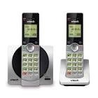 VTech CS6919-2 DECT 6.0 Cordless Phone with Caller ID and Handset Speakerphone 2 Handsets Silver/Black