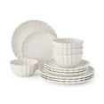 Members Mark 12-Piece Scallop Dinnerware Set