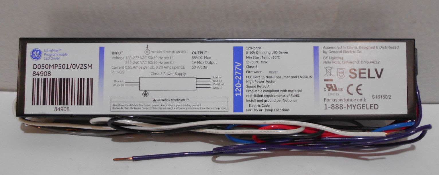 Pack of 8 OUT PROGRAMMED TO 730MA CC 0-10V DIMMABLE LED DRIVER
