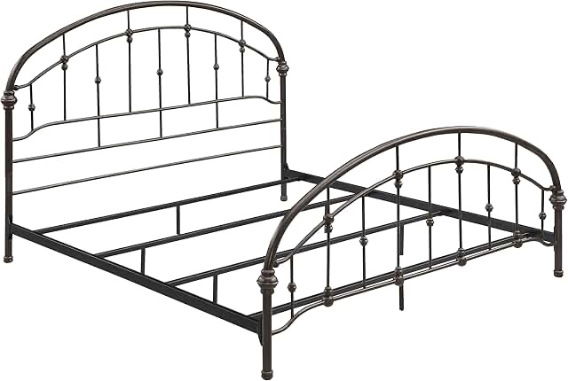 Coaster Home Furnishings Rowan Transitional Wood Eastern King Size Open Frame Bed Frame 55-inch Headboard Dark Bronze 300407KE