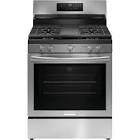 Frigidaire Gallery 30-in 5 burners 5.1-cu ft Air Fry Convection Oven Freestanding Natural Gas Range
