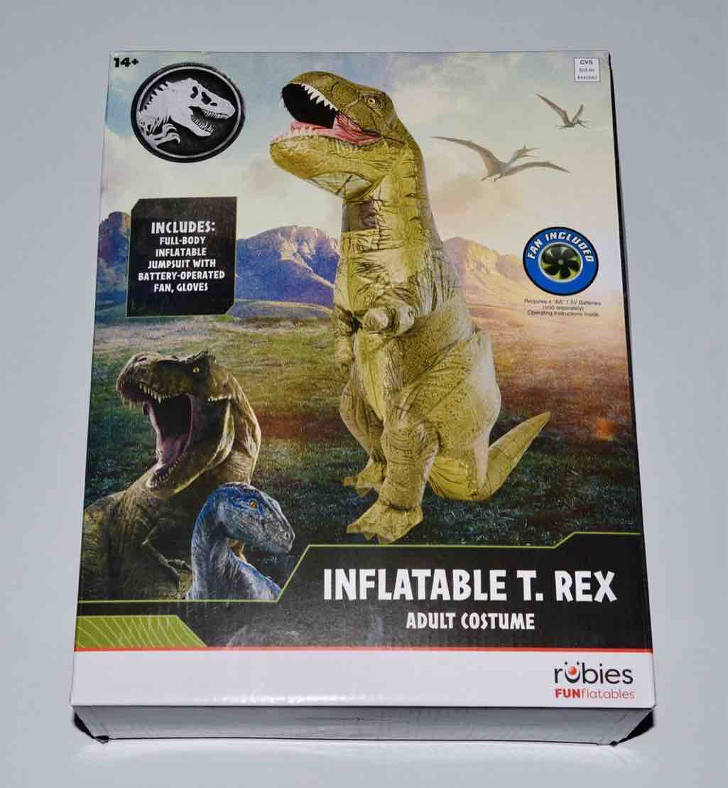 RUBIES FUNflatables Inflatable T. Rex Adult Deluxe Costume, One-Size