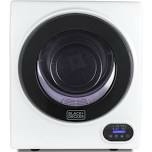 Black+Decker - 3.5 Cu.Ft. Stackable Smart Electric Dryer with Standard Wall Outlet - White