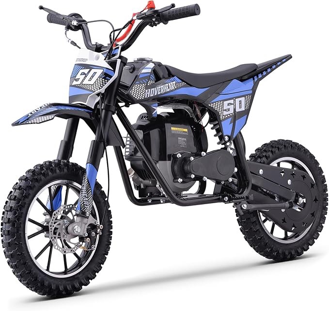 Gas Dirt Bike, Kids Dirt Bike, 50cc 4-Stroke Gas Powered Kids Motorcycle with Mountain Tire, Suspensions, 25Mph Disc Brakes Mini Bike