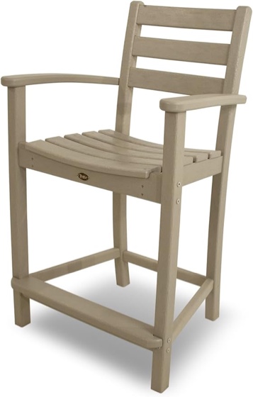 Trex Outdoor Furniture Monterey Bay Counter Sand Castle Arm Chair