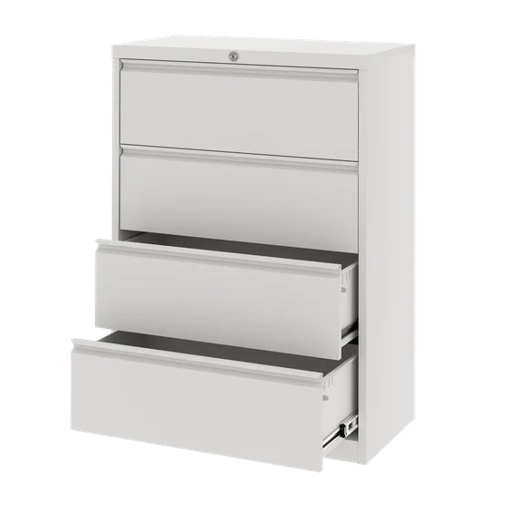 4-Drawer Lateral File Cabinet, Legal or Letter File Storage Cabinet
