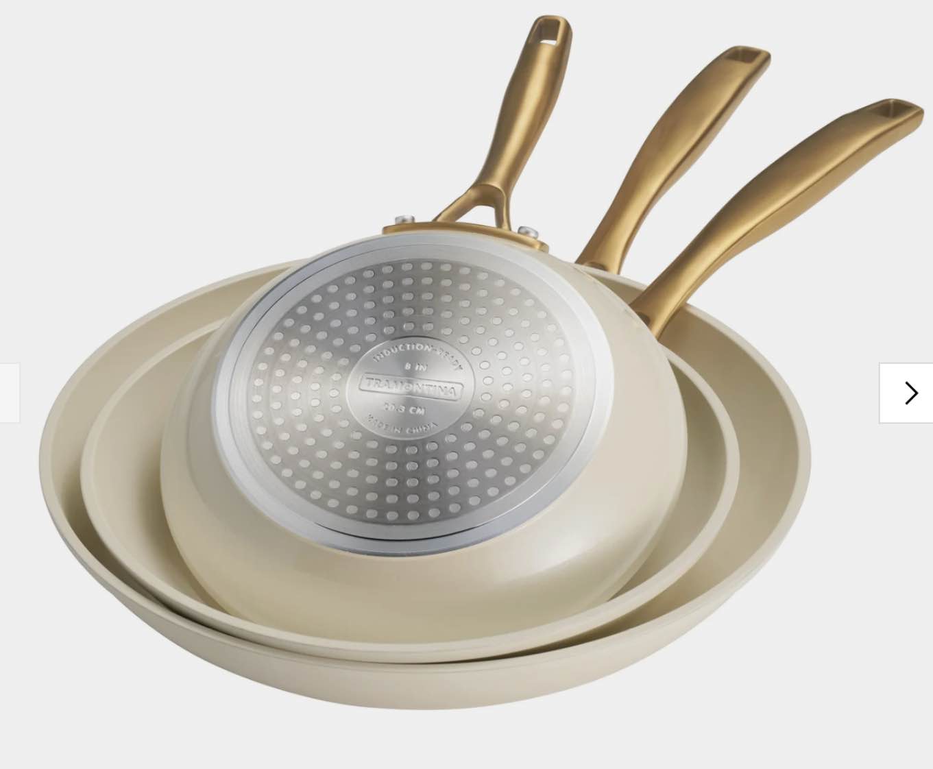 Cold Forged 3-Pack Fry Pans with Ceramic Interior