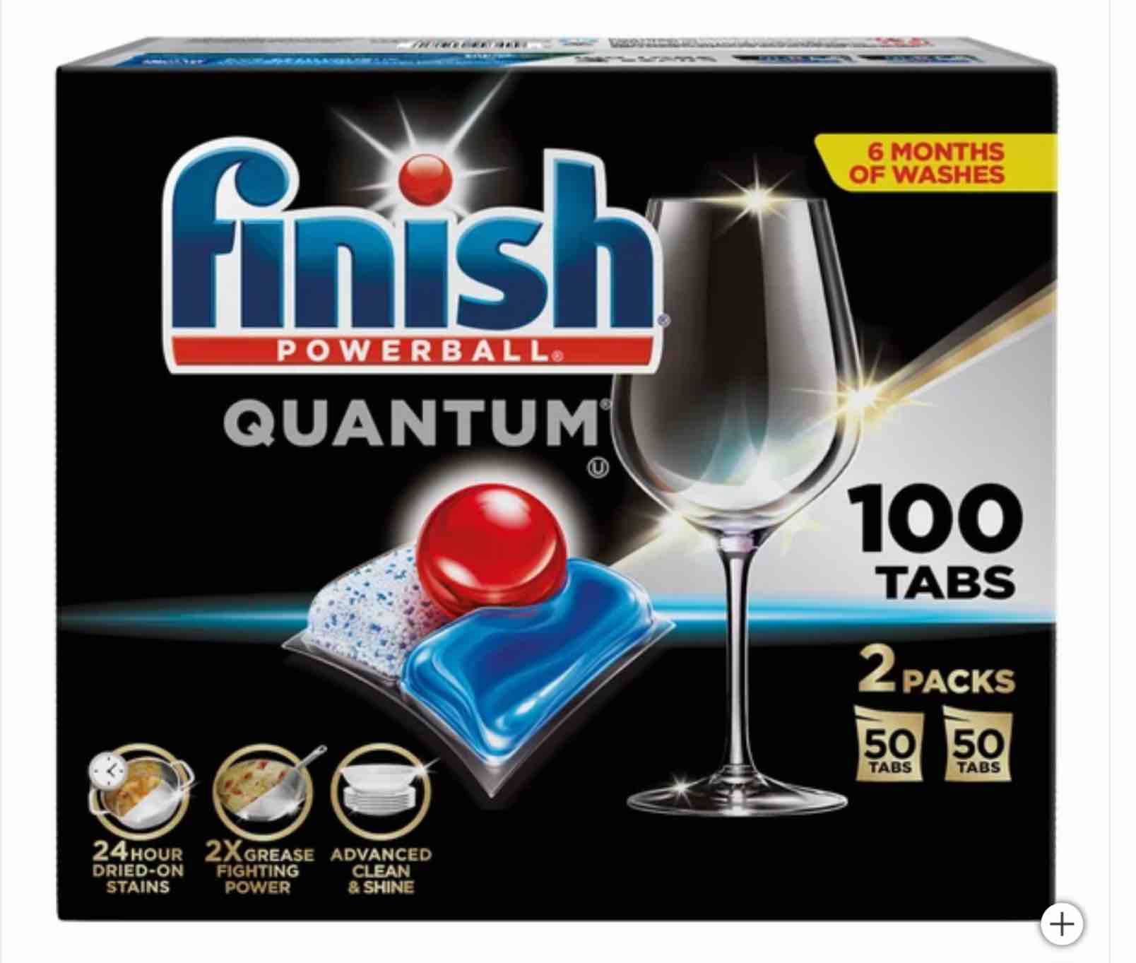 Finish Powerball Quantum Dishwasher Detergent Tablets (100 ct.)
