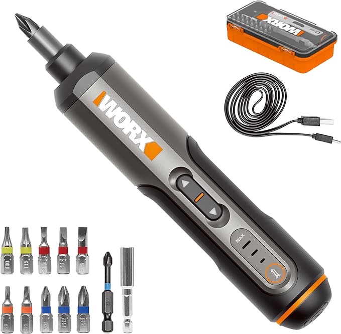 worx wx240l 4v 3-speed cordless screwdriver