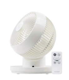 Woozoo 360 Degree Oscillating Personal Fan, White