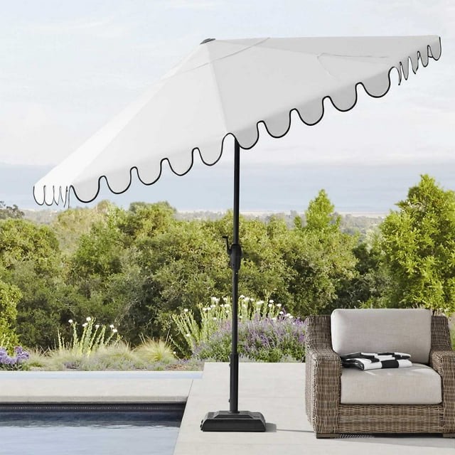 (similar) member's mark 10' scalloped market umbrella with sunbrella fabric