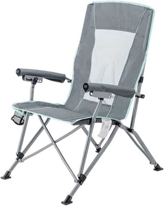Computer Chair , Camping Chairs Outdoor Furniture Beach Chairs Folding Lounger Chair Portable Outdoors Leisure Chair Adjustable High Back Armchair Breathable Beach Chair With Cup Holder Folding Chairs