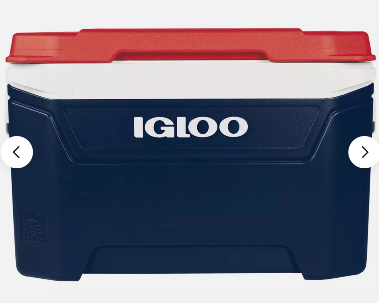 igloo 60-quart rolling ice chest cooler - texas edition
